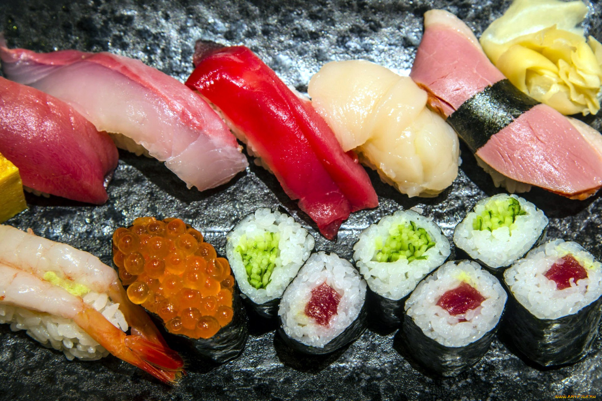 Sushi with Fruits